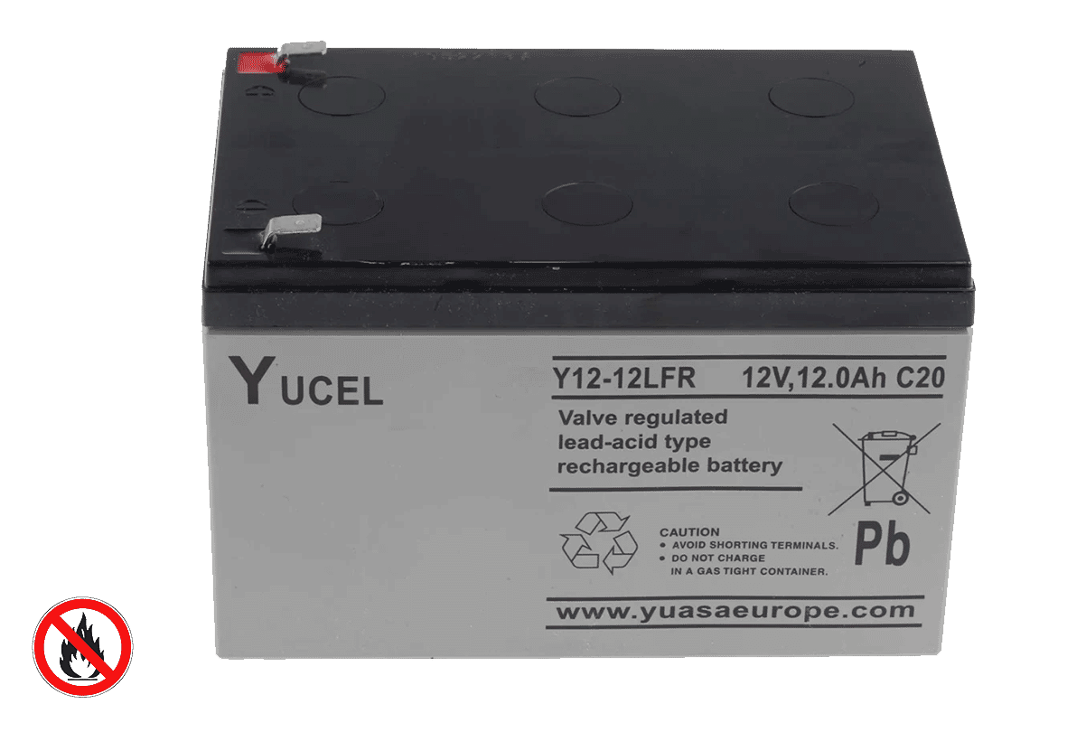 Yuasa Yuvolt 12v 12Ah Flame Retardant Lead Acid Battery