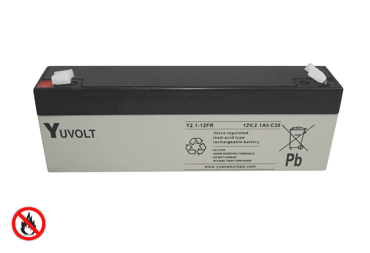 Yuasa Yuvolt 12v 2.1Ah Flame Retardant Lead Acid Battery