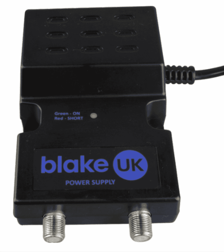 Blake 1-Way F-Type Inline Power Supply, 12V 100mA LTE 5G Protection