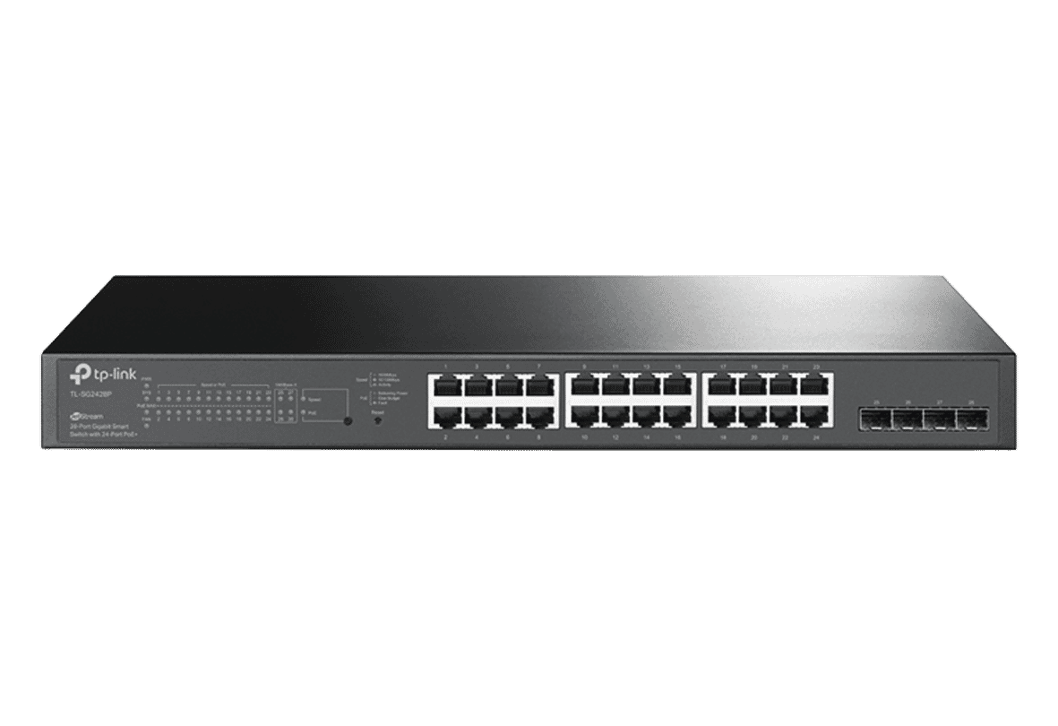 TP-Link SG2428P JetStream 28-Port Gigabit Smart PoE Switch with 24-Port PoE+