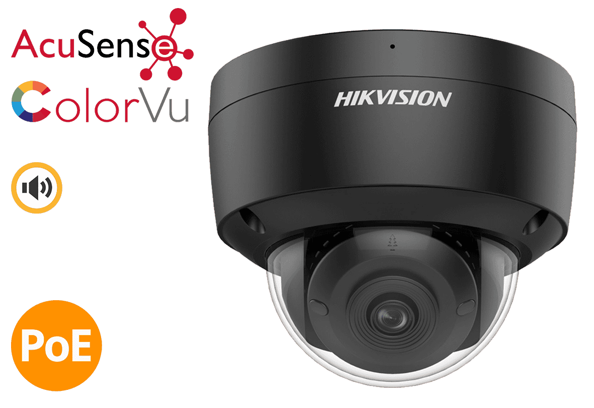 Hikvision DS-2CD2147G2-SU 4MP IP Colorvu Acusense Dome 2.8mm BLACK