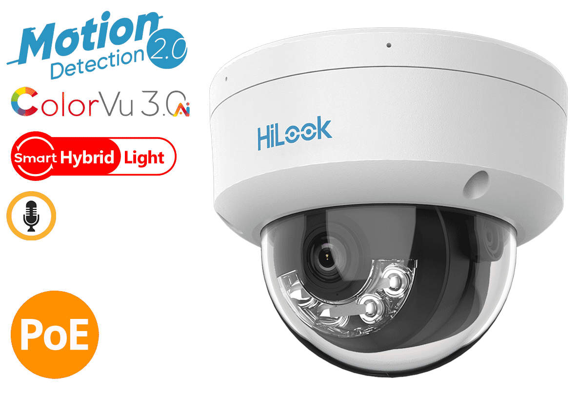 HiLook IPC-B149HAA-LU(2.8mm) 4 MP ColorVu 3.0 Fixed Bullet Network Camera 2.8mm