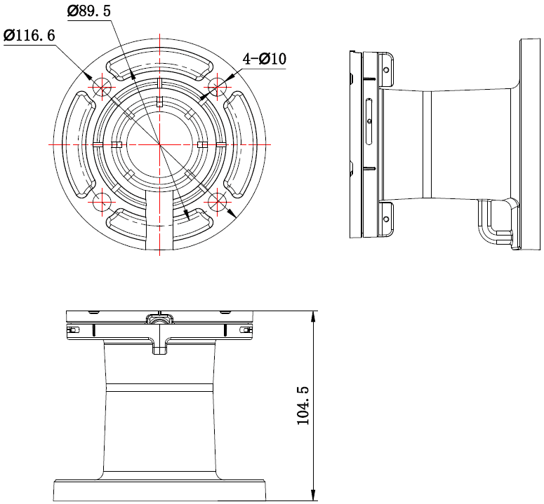 Hikvision DS-4612ZJ-PA Pendant Mount Bracket