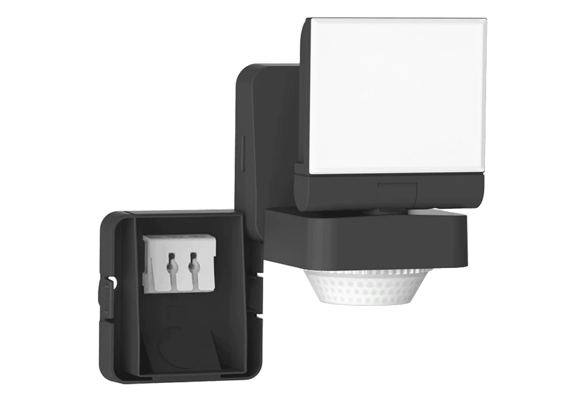 Brackenheath iSpot Swivel Floodlight IP65 with PIR Single 220-240V Black