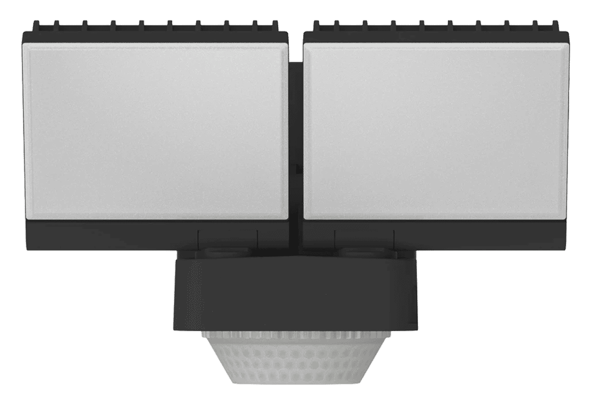 Brackenheath iSpot Swivel Floodlight IP65 with PIR Twin 220-240V Black