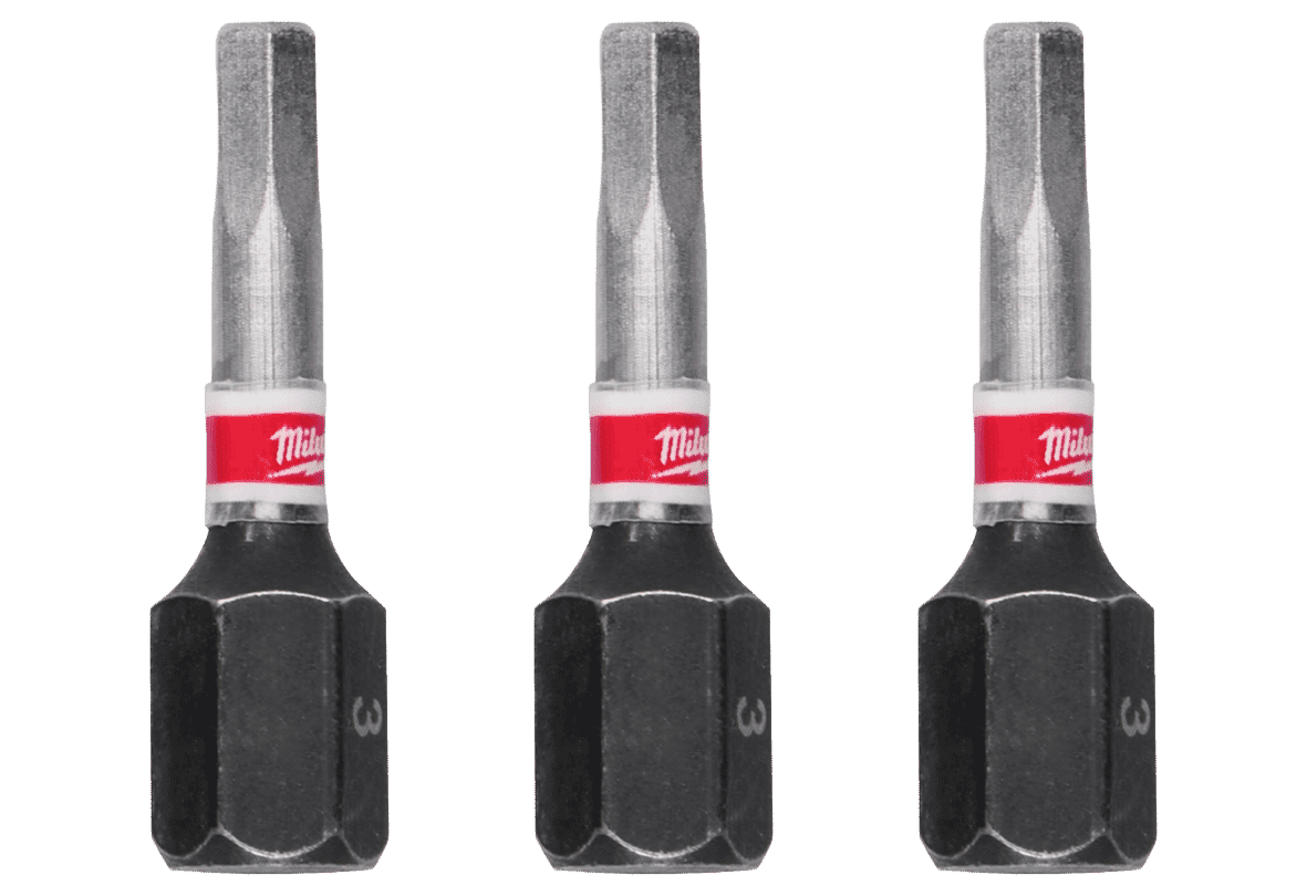 Milwaukee Shockwave Hex3 25mm (3 pcs) Screwdriver Bit