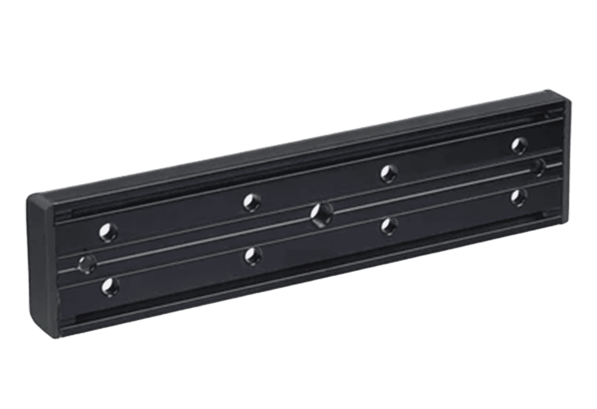 STP Black Slim Armature Housing for Slim Stealth Maglocks - Fire Rated