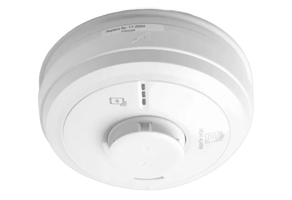 Aico Ei3014 Heat Alarm 230V with 10 Yr Rechargeable Lithium Back-up. AudioLINK+