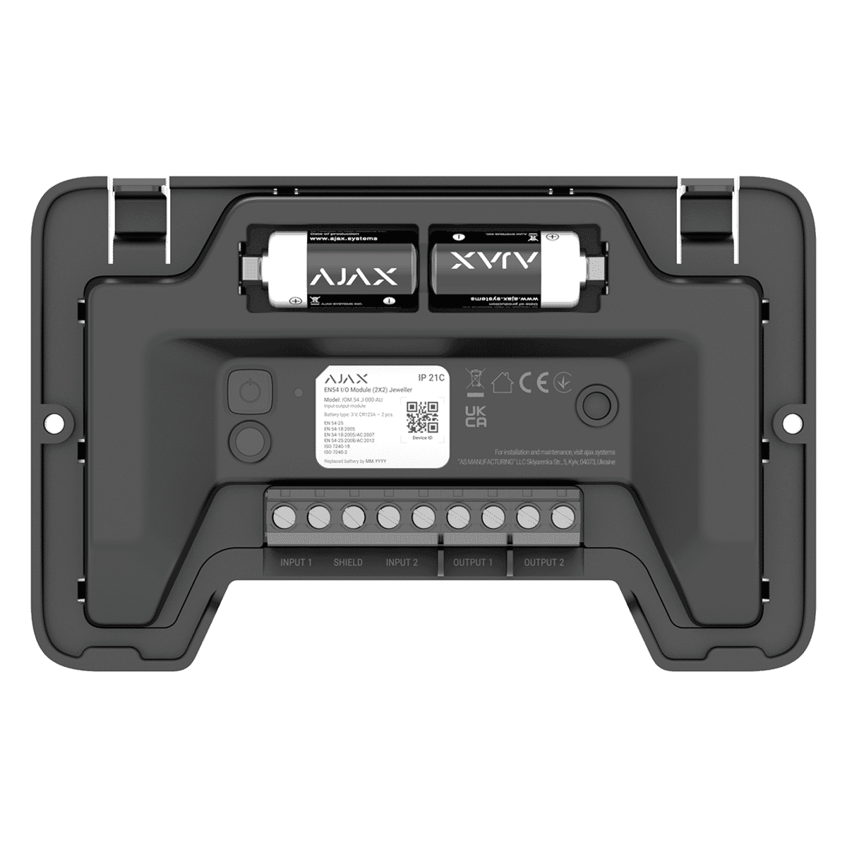 Ajax EN54 I/O Module (2X2) Black - 124591.280.BL1
