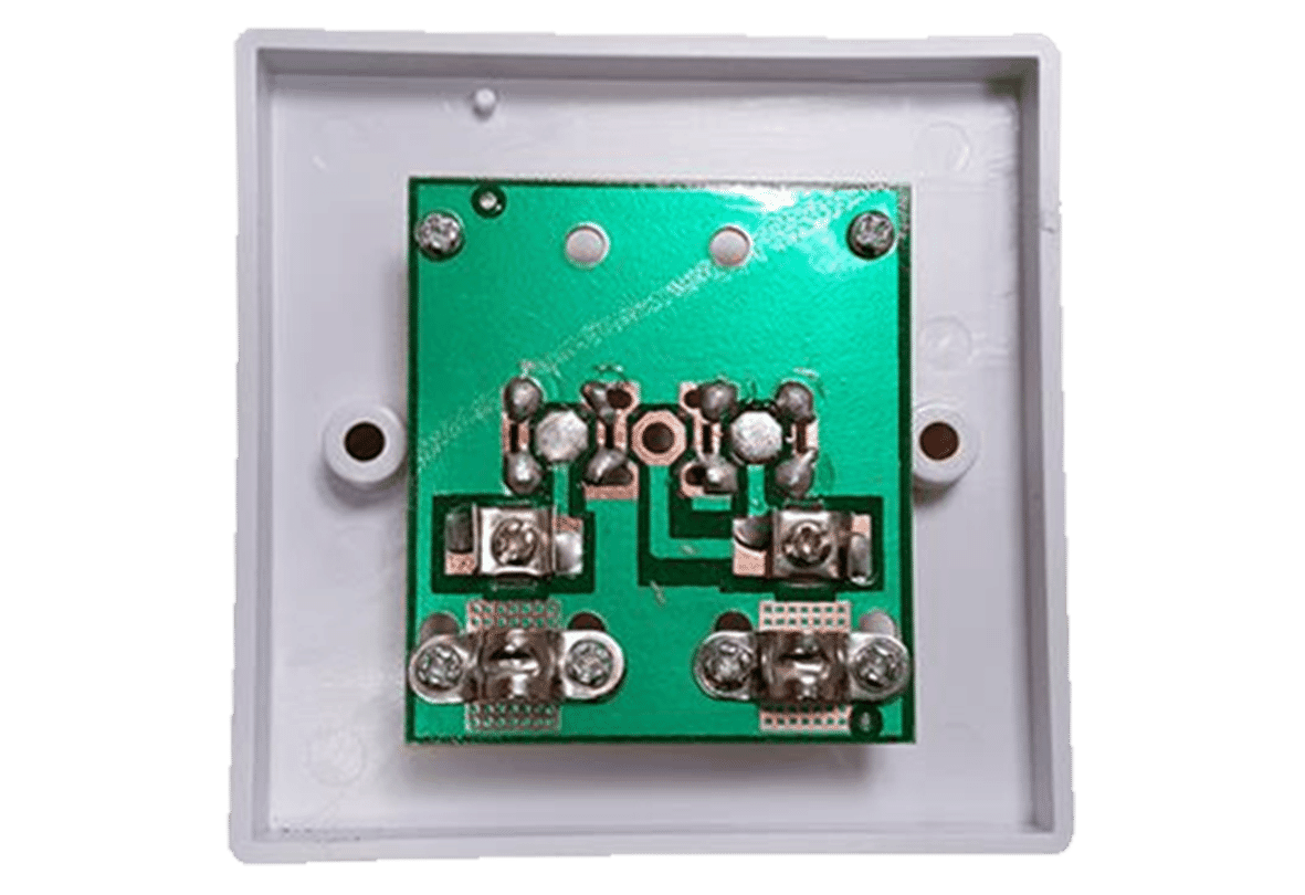 Twin TV or Satellite F Plug Wall Face Plate