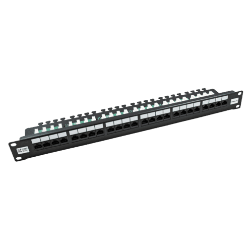 20 Serialaptch Panel 24 Port Cat5e UTP 20/20 Right Angled Patch Panel