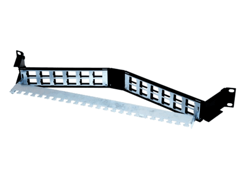 24 Way Unloaded FTP Angled Keystone Patch Panel