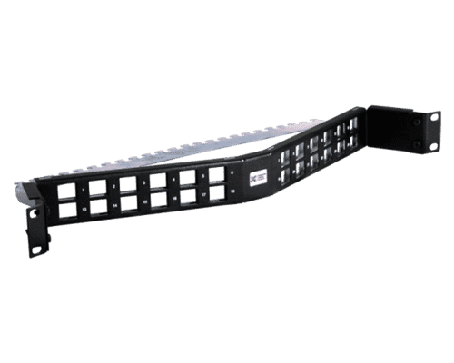 24 Way Unloaded FTP Angled Keystone Patch Panel