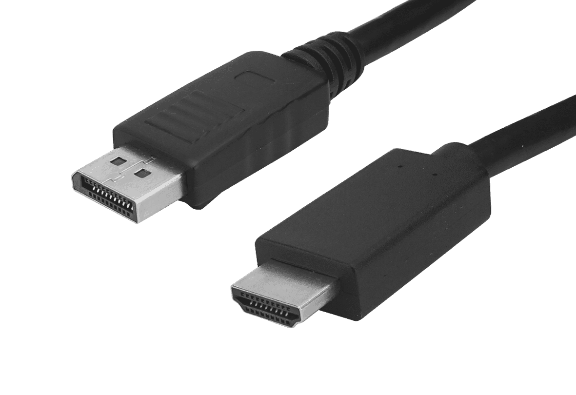 DisplayPort to HDMI Monitor Cable Black 2m