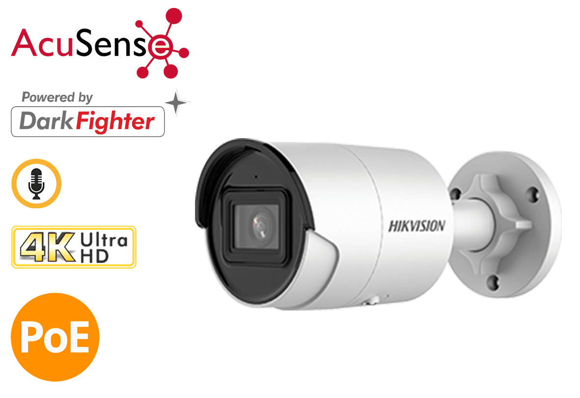 Hikvision DS-2CD2086G2-IU 8MP Mini Acusense Bullet 2.8mm