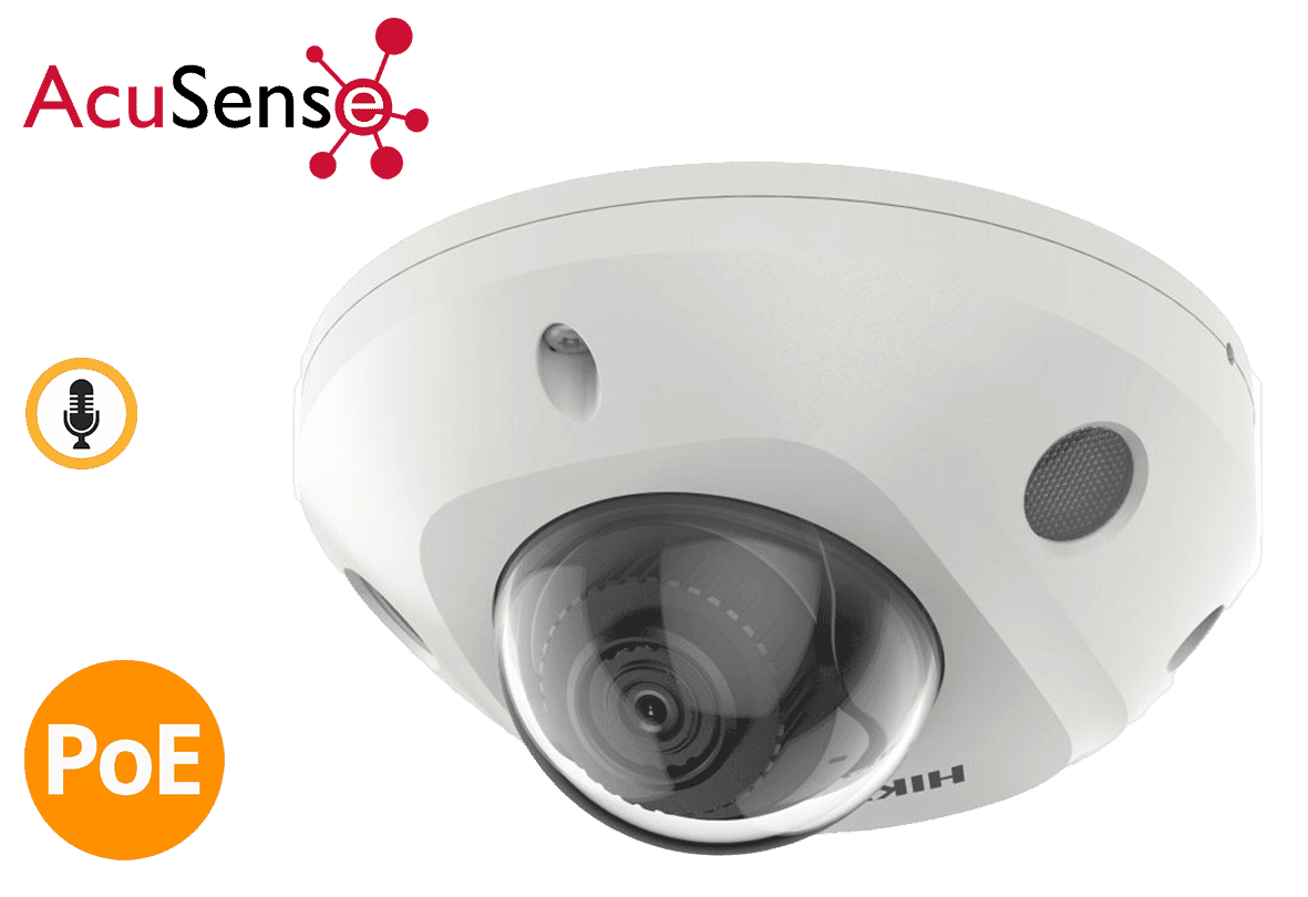 Hikvision DS-2CD2543G2-IWS 4MP IP Acusense Mini Dome Audio PoE W-Fi 2.8mm