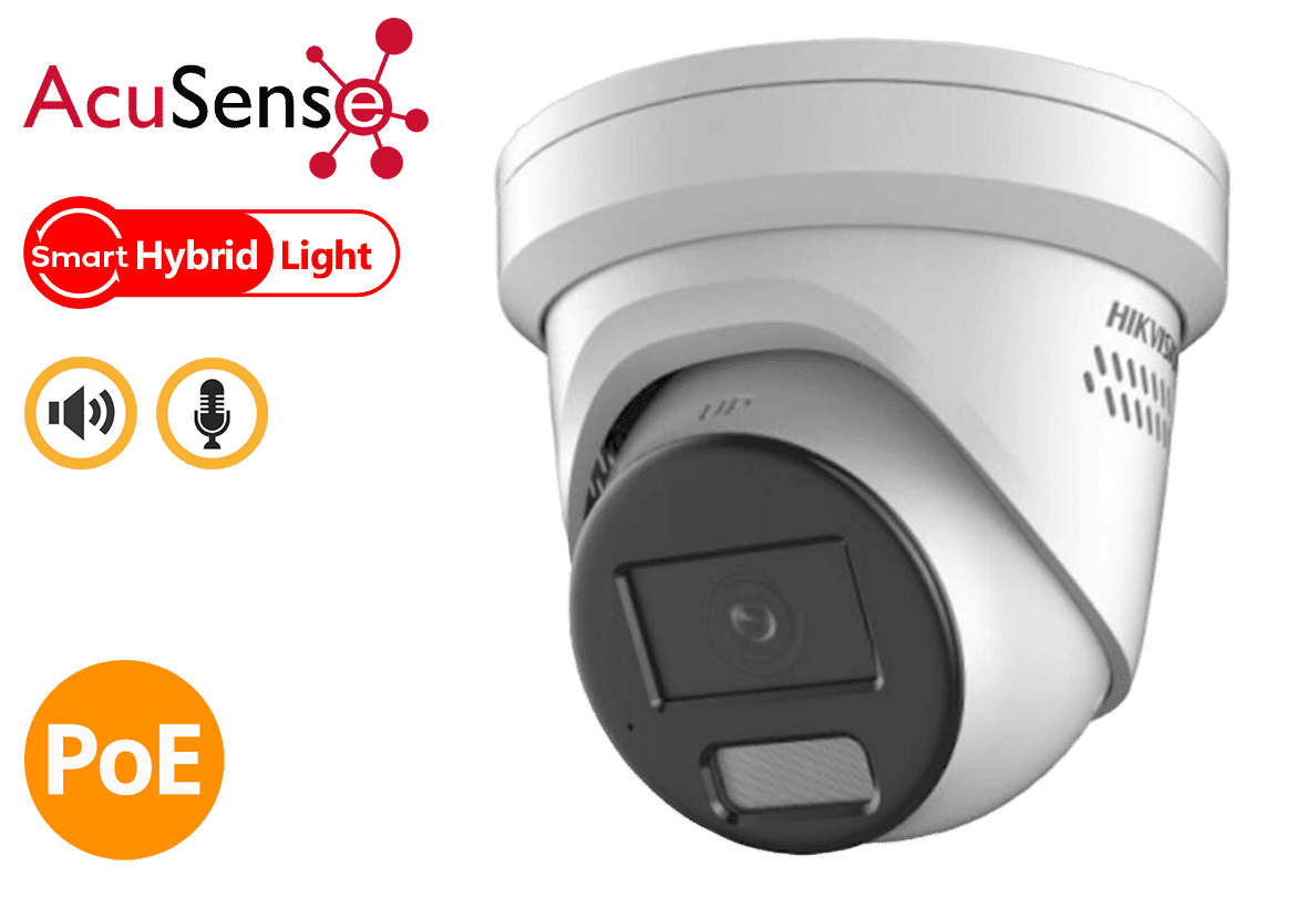 Hikvision DS-2CD2347G2H-LISU/SL 4MP IP Hybrid Acusense Turret