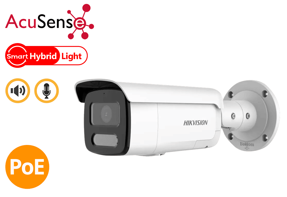 Hikvision DS-2CD2T87G2H-LISU/SL 8MP IP Hybrid Bullet Camera 2-Way Audio 2.8mm
