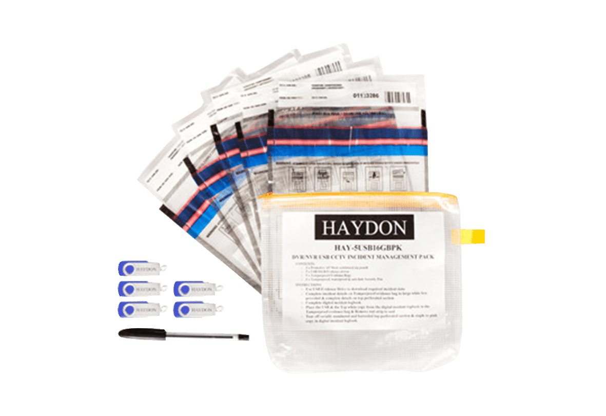 Haydon HAY-5USB16GBPK 16GB USB Drives for CCTV GDPR Evidence (Pkt of 5)