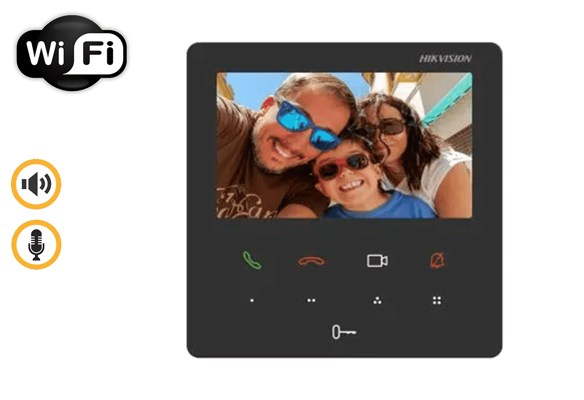 Hikvision DS-KH6110-WE1 4.3-Inch Video Intercom Touch Screen Monitor WI-FI