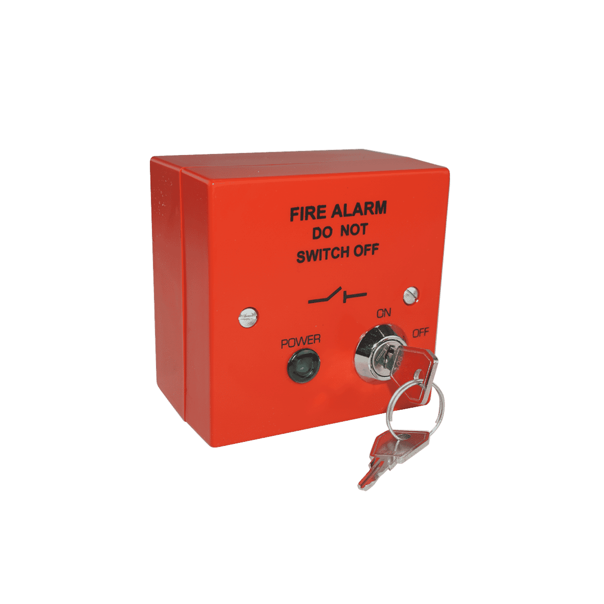 Red Fire Alarm Mains Isolator Key Switch