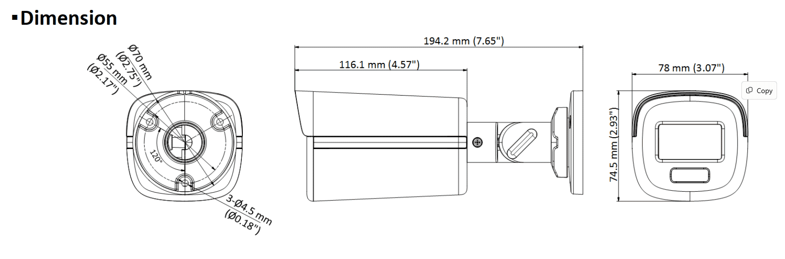 Hikvision DS-2CE12KF3T-LE 5MP 3K Hybrid ColorVu Bullet
