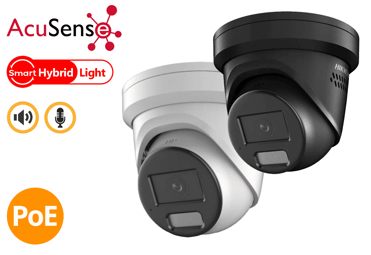 Hikvision DS-2CD2347G2H-LISU/SL 4MP IP Hybrid Acusense Turret 2-Way Audio