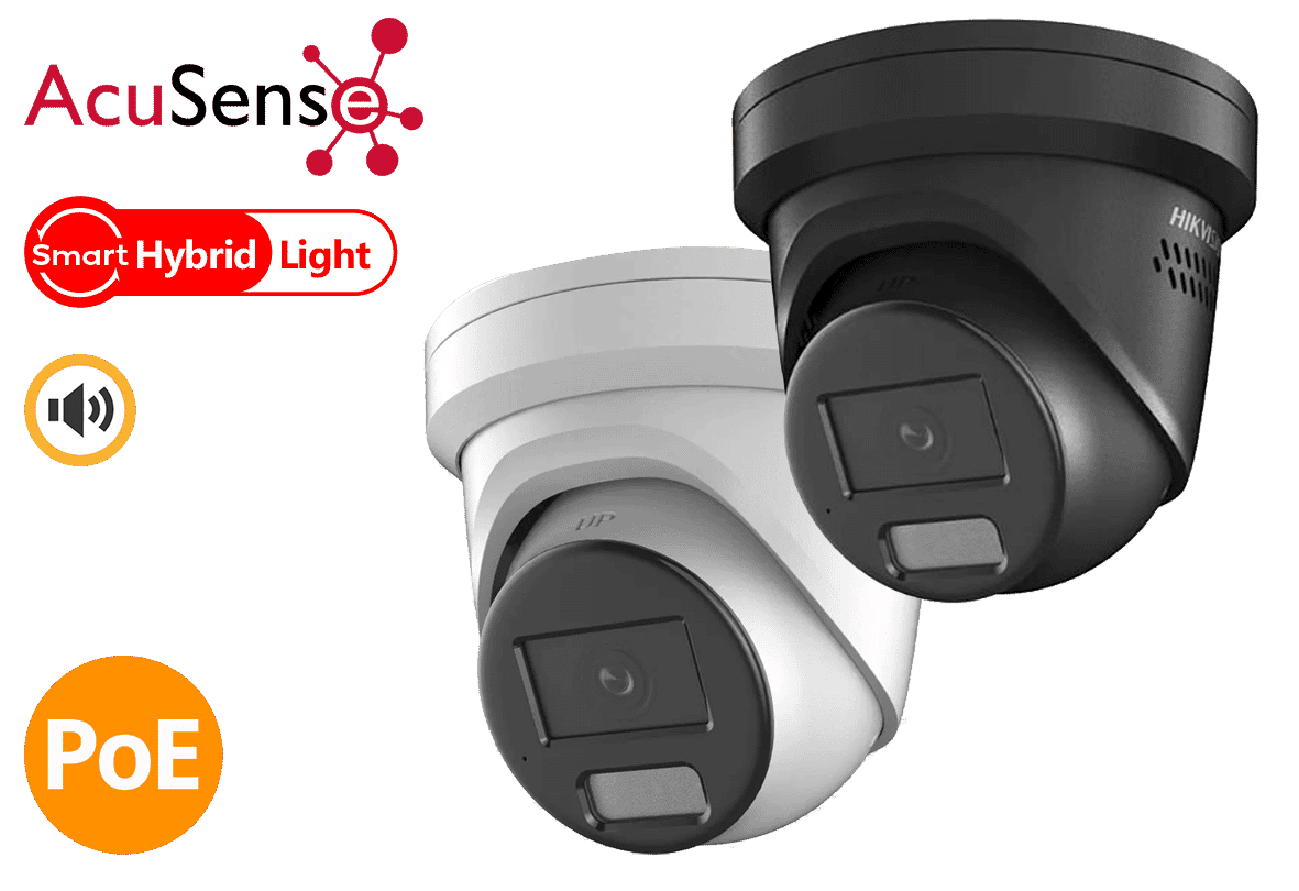 Hikvision DS-2CD2347G2H-LIU 4MP Hybrid ColorVu and IR Acusense Turret