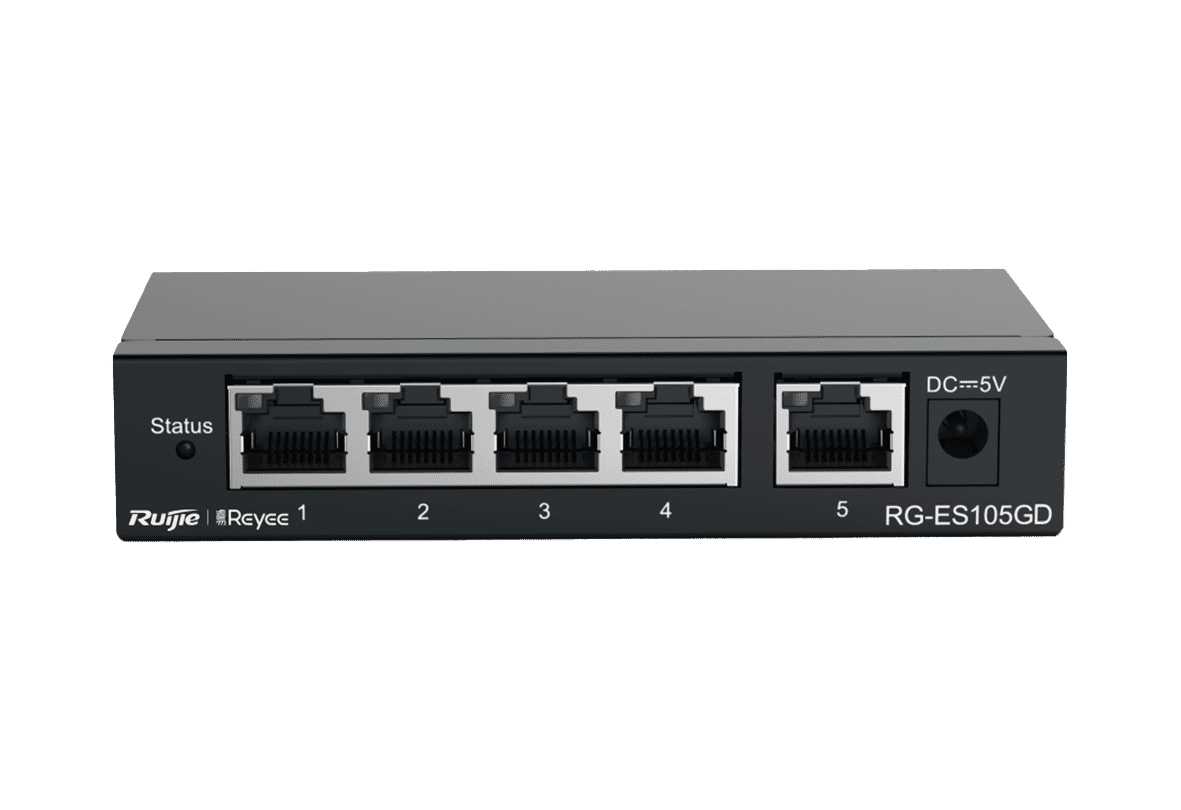 Ruijie RG-ES105GD Reyee 5-port 10/100/1000Mbps Unmanaged Non-PoE Switch