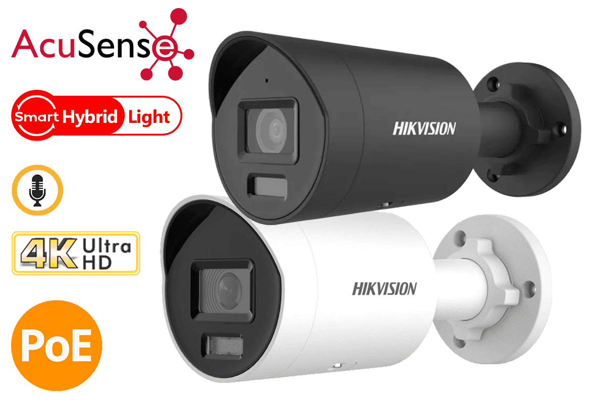 Hikvision DS-2CD2087G2H-LIU 8MP Hybrid ColorVu and IR Acusense Mini Bullet