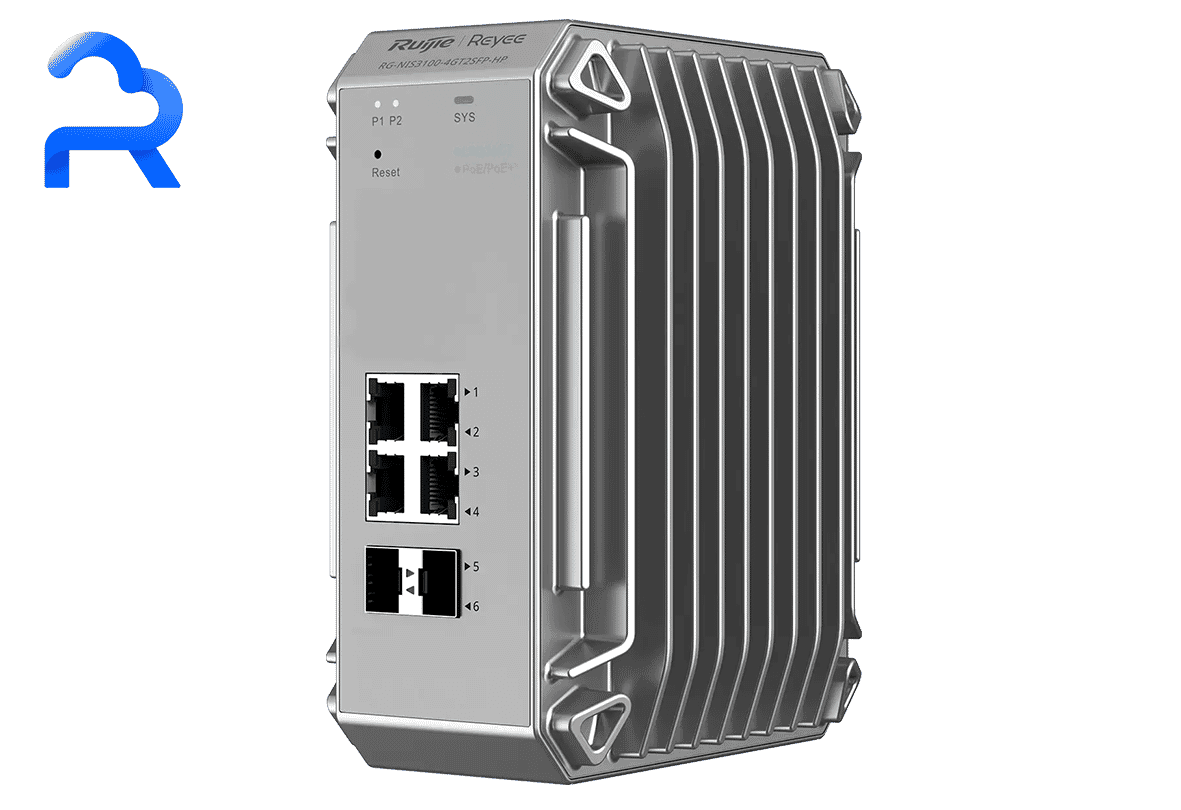 Ruijie RG-NIS3100-4GT2SFP-HP 4-port 120w 4 PoE+ 2 SFP Industrial Managed Switch