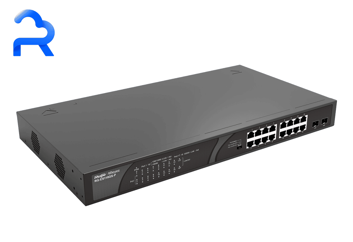 Ruijie RG-ES118GS-P Reyee 18-port 10/100/1000Mbps Unmanaged 247W PoE Switch