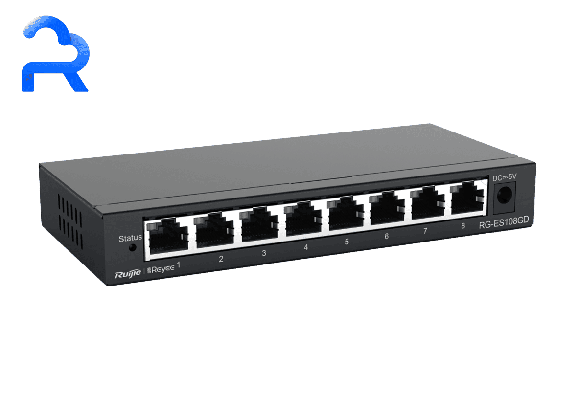 Ruijie RG-ES108GD Reyee 8-port 10/100/1000Mbps Unmanaged Non-PoE Switch