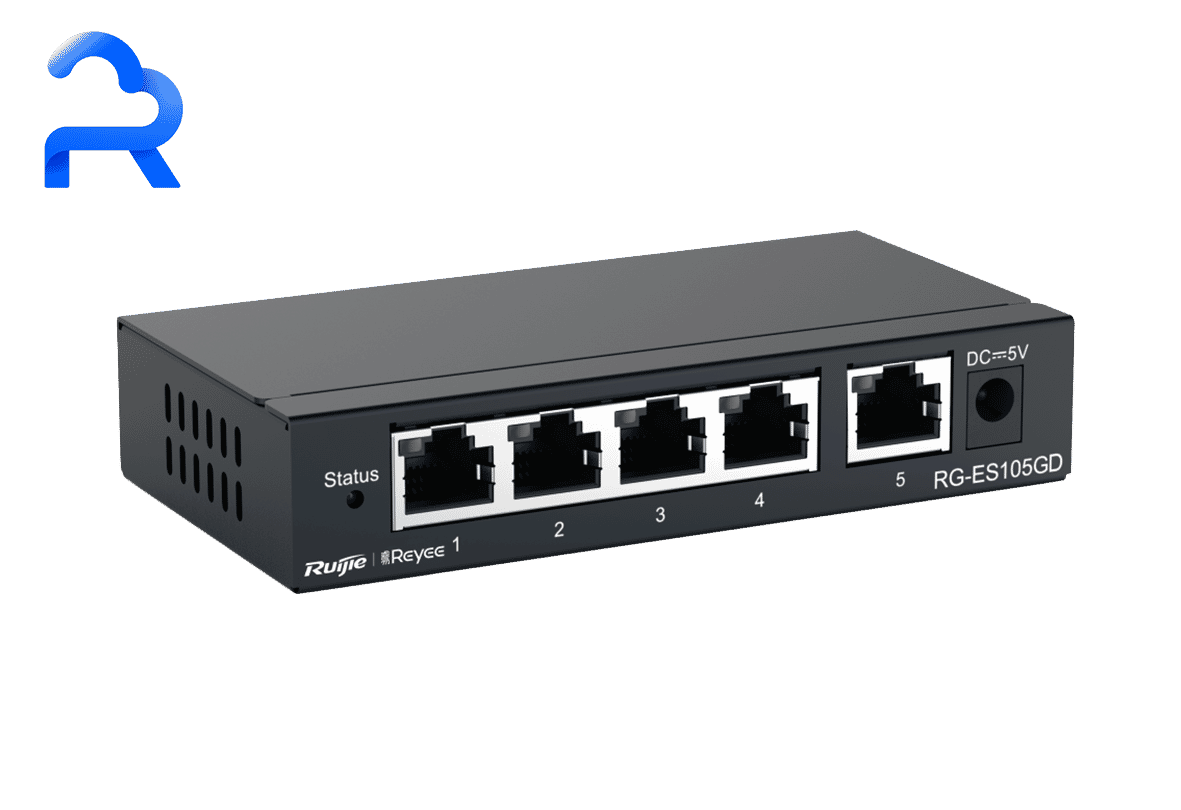 Ruijie RG-ES105GD Reyee 5-port 10/100/1000Mbps Unmanaged Non-PoE Switch