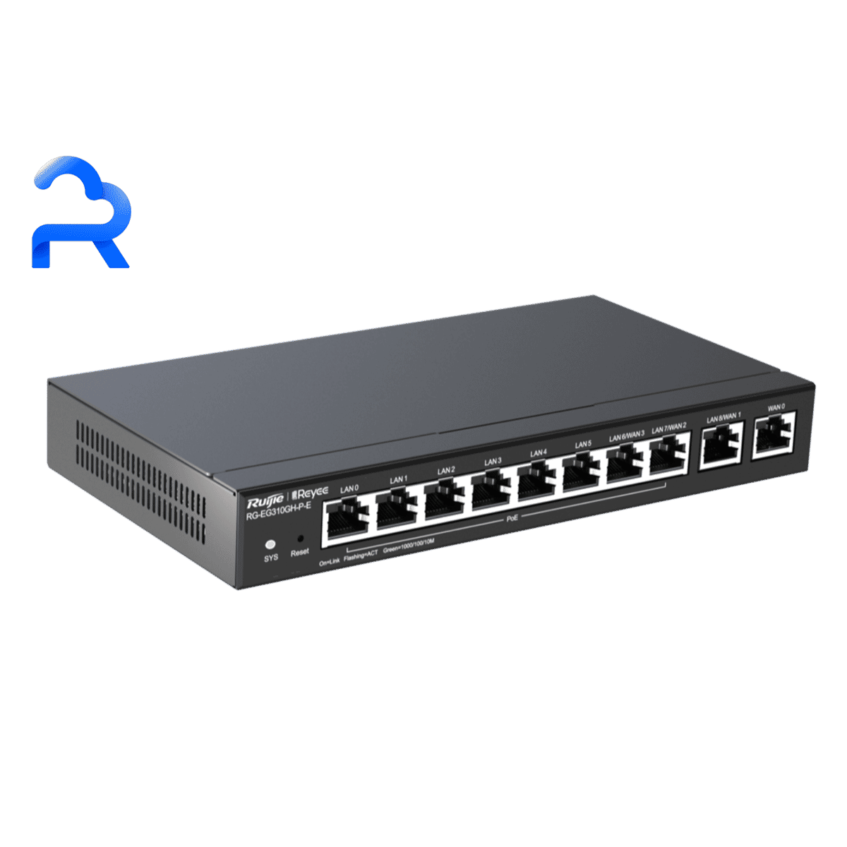 Ruijie RG-EG310GH-P-E Reyee 10-Port Cloud Managed PoE Load-Balancing Router