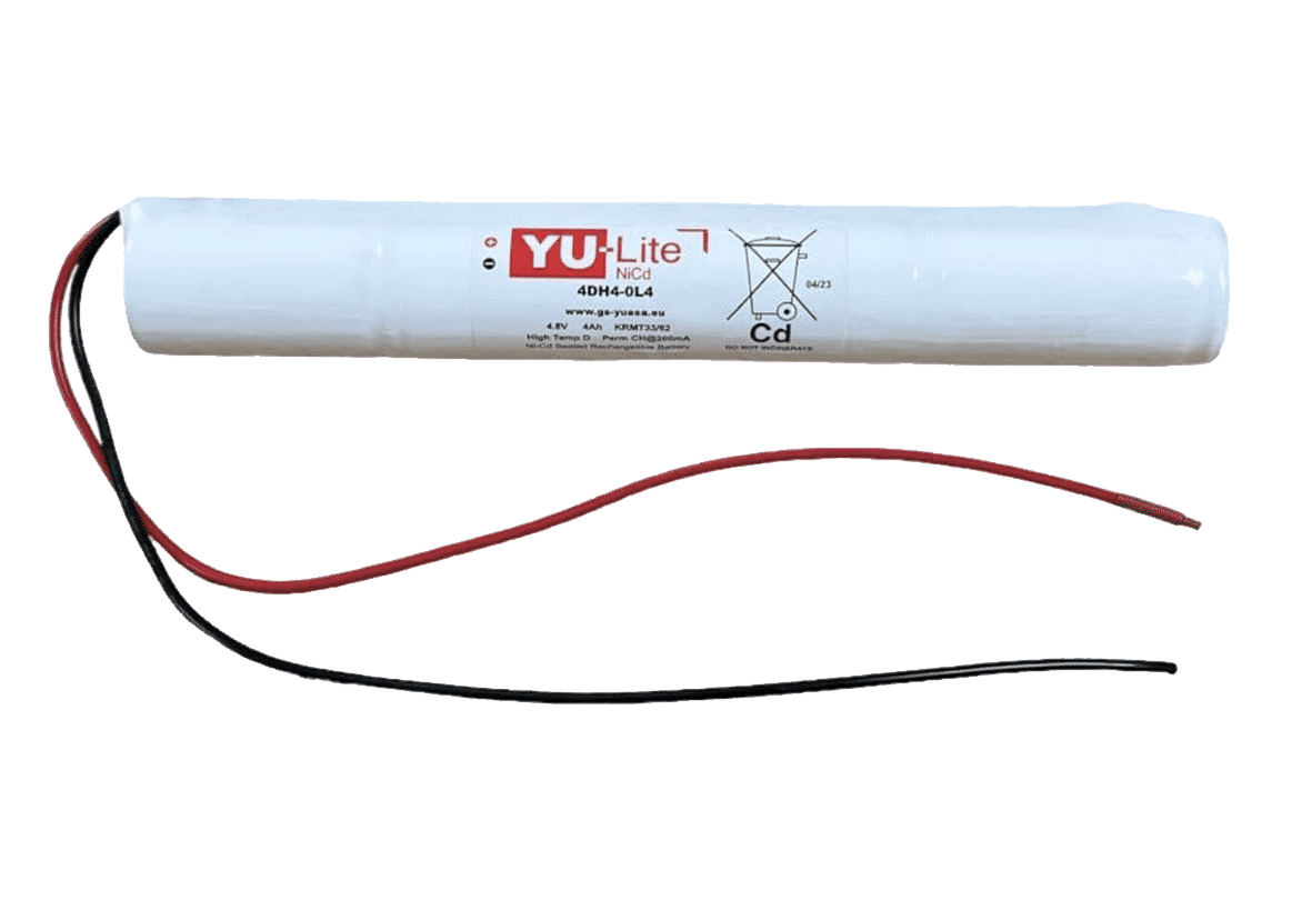 Yuasa 4DH4-0L4-UB 4.8v 4.0Ah Ni-Cd Battery