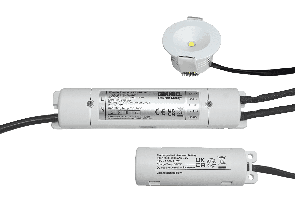Channel Smarter Safety E/GLEN/3W Glen Emergency Downlight 3W