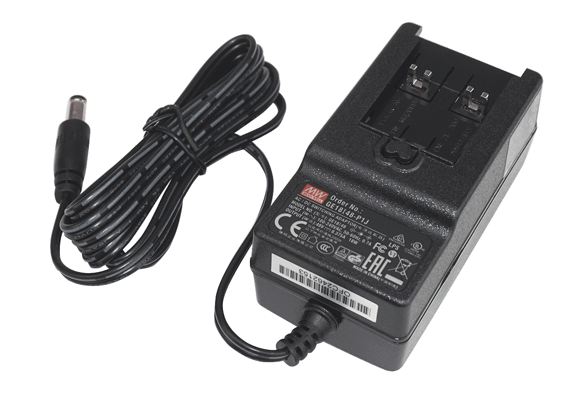 Mean Well GE18I24-P1J AC-DC Mains Adaptor Output 24V at 0.75A 18W