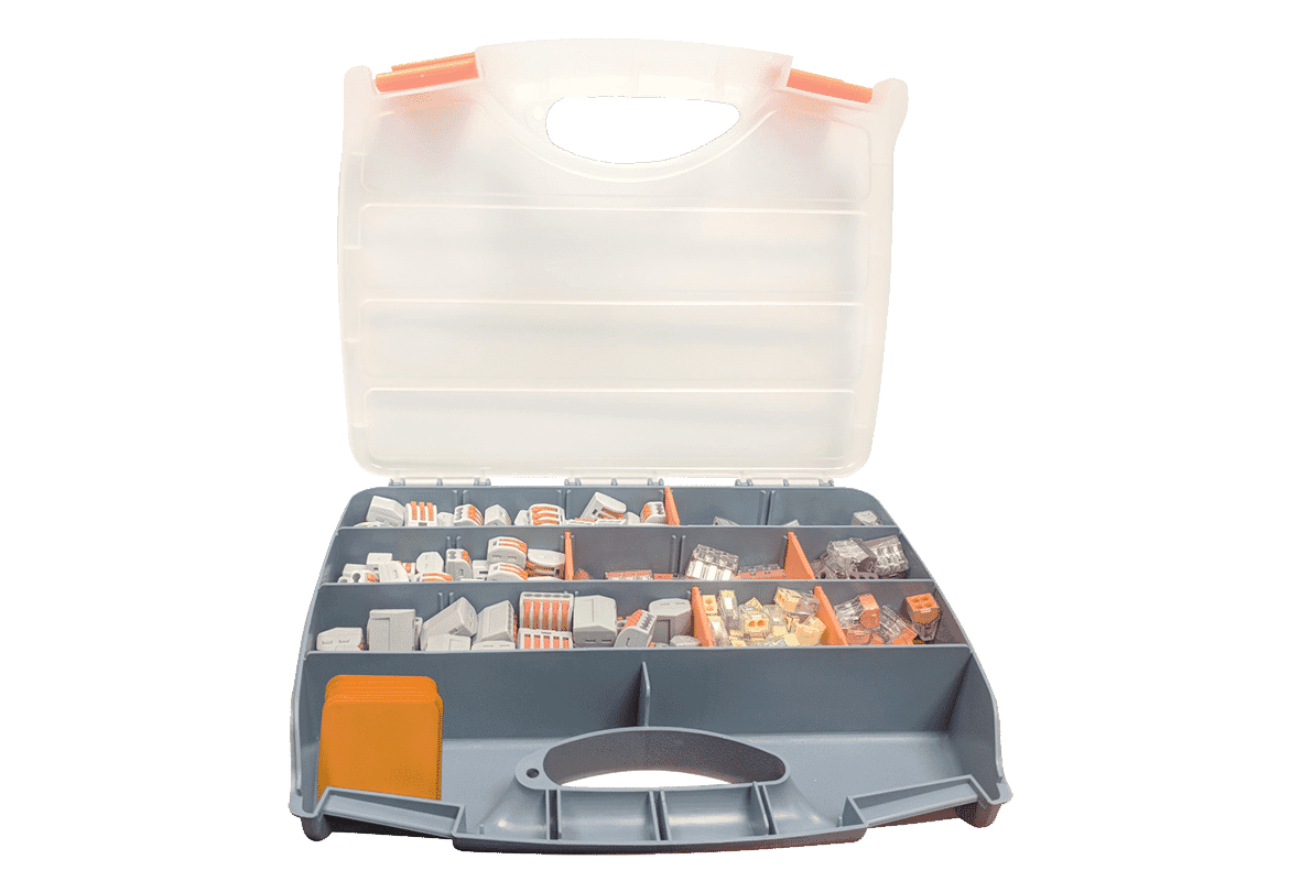 Push Wire & Lever Connector Kit -  Assorted (270 Pcs)