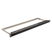 Cat 6 24 Port UTP 0.5U RJ45 Keystone Coupler 19 Cat 6 24 Port UTP 0.5U RJ45 Keystone Coupler 19