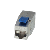 Cat 8 RJ45 Keystone Socket - Silver Cat 8 RJ45 Keystone Socket - Silver