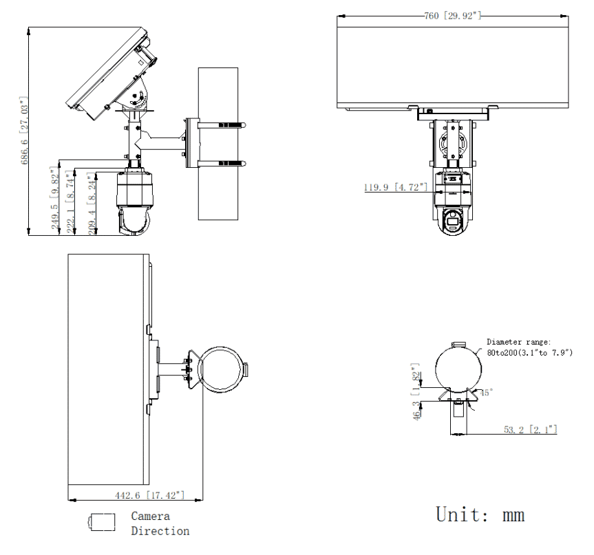 Hikvision DS-2XS3Q47G1-LDH/4G/C18S40-4mm 4MP ColorVu Solar-Powered 4G PT Camera
