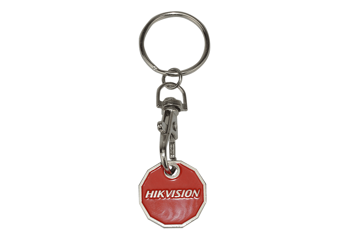 Hikvision Trolley Token (New Pound Coin Style) with Keyring