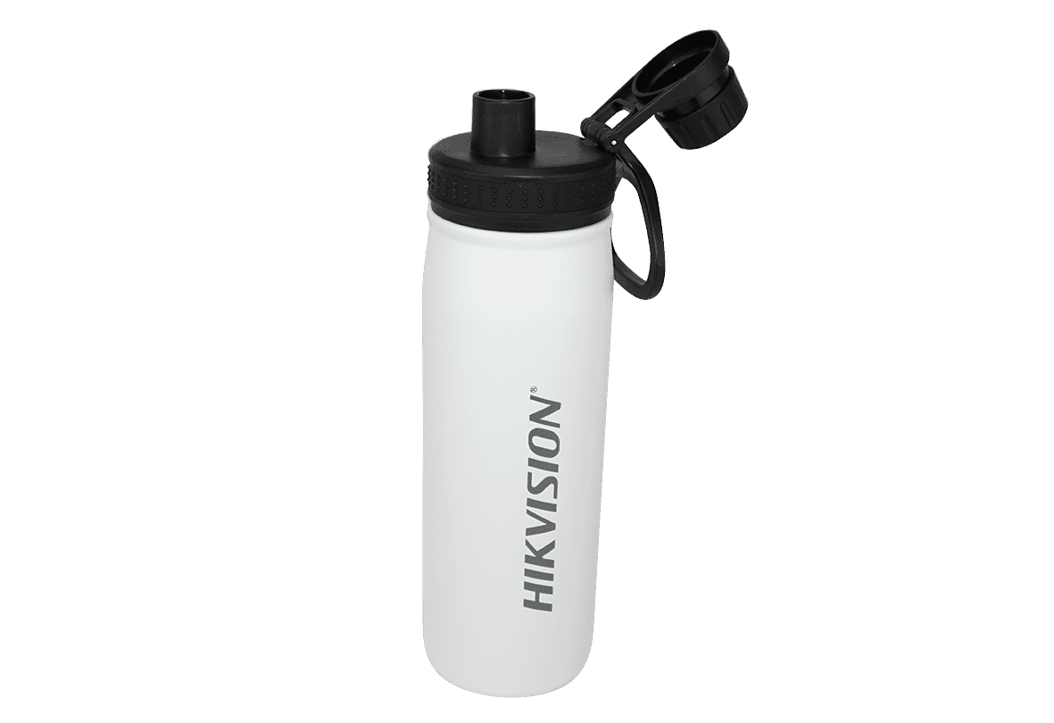 Hikvision 9-Inch 650ml 304-Stainless Steel White Insulated Vacuum Water Bottle