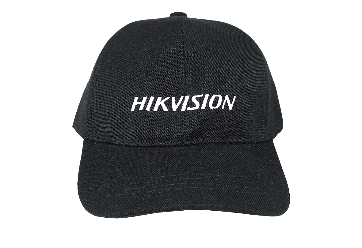 Hikvision Logo Adult One-Size Baseball Cap Black