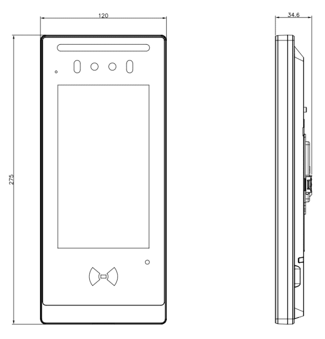 Akuvox E18C SIP PoE 7-Inch Facial Recognition Surface Mount 2MP Door Phone