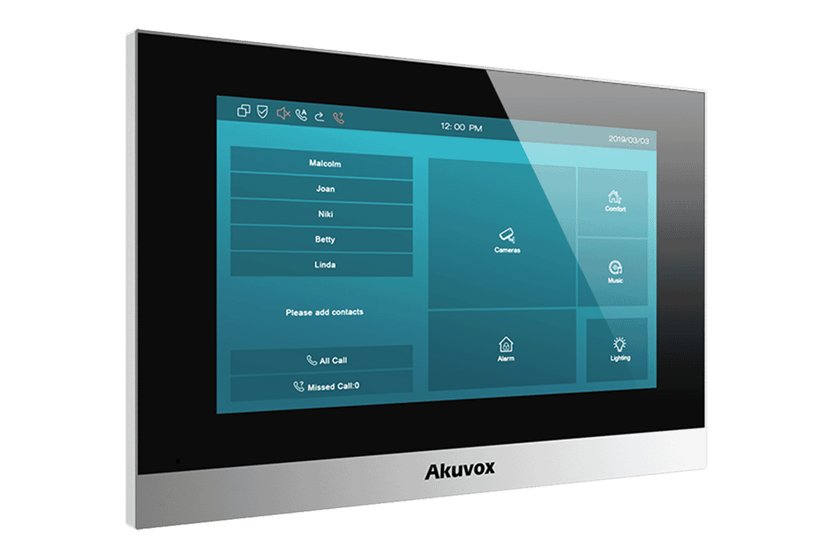 Akuvox C313W-2 2-Wire SIP 7-Inch HD Touchscreen Indoor Unit (Linux Version)