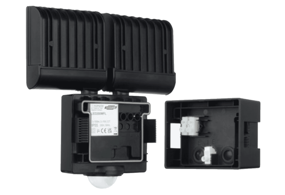 Timeguard LED200WFB 2 x 10w LED Twin Head Wi-Fi Floodlight with PIR - Black
