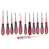 Milwaukee 12 Pcs Tri-Lobe VDE SL / PH / PZ/ TX & Voltage Tester Screwdriver Set Milwaukee 12 Pcs Tri-Lobe VDE SL / PH / PZ/ TX & Voltage Tester Screwdriver Set