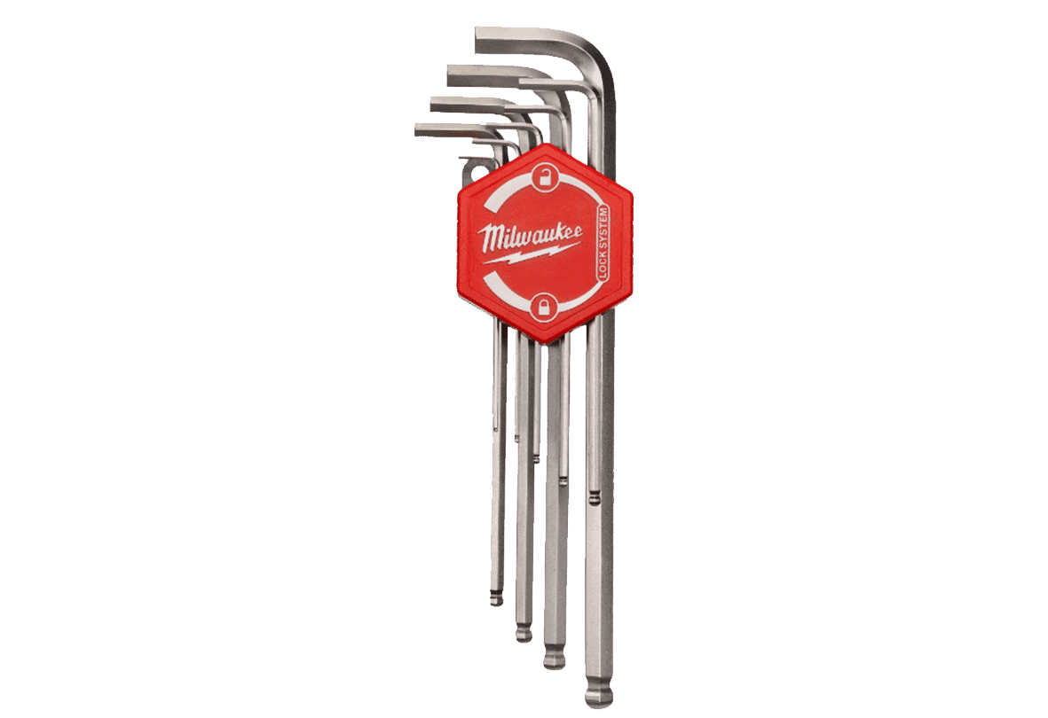 Milwaukee 9 pcs 1.5mm - 10mm Ball End Hex Key Set